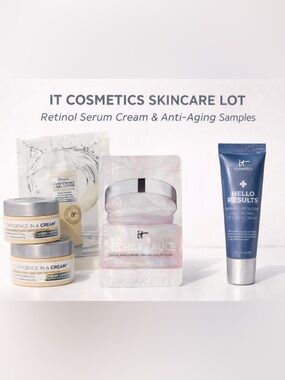 IT Cosmetics Confidence in a Cream Secret Sauce Hello Results Skincare Set Lot